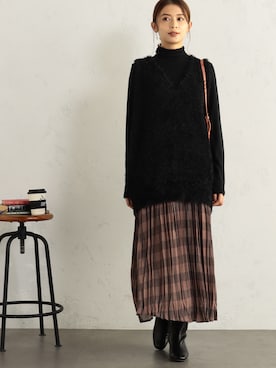 FOUND GOODさん（レディース・161cm）の冬コーディネート