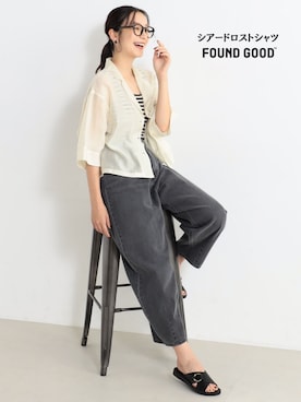 FOUND GOODさん（レディース・166cm）の夏コーディネート