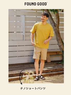 「FOUND GOOD（ファウンドグッド）のアイテム」を使った、FOUND GOODさん（メンズ・184cm）の春コーディネート