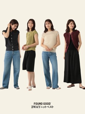 FOUND GOODさん（レディース・167cm）の夏コーディネート