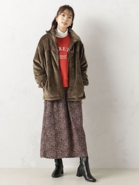 FOUND GOODさん（レディース・165cm）の冬コーディネート