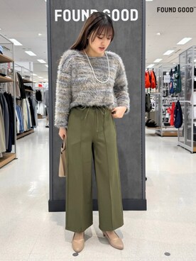 FOUND GOODさん（レディース・159cm）の冬コーディネート
