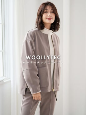 「オフィススタイル」｜「アイテム（ブルゾン）」を使った、FOUND GOODさん（レディース・167cm）の秋コーディネート