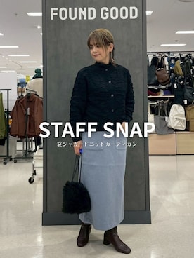 「FOUND GOOD（ファウンドグッド）のアイテム」を使った、FOUND GOODさん（レディース・154cm）の冬コーディネート