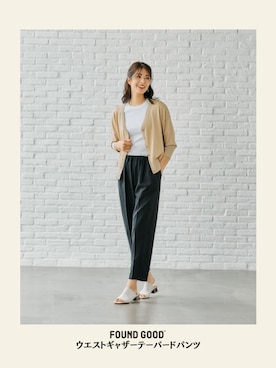 「FOUND GOOD（ファウンドグッド）のアイテム（パンツ）」を使った、FOUND GOODさん（レディース・167cm）の夏コーディネート