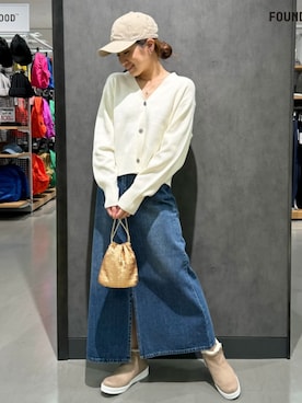 「FOUND GOOD（ファウンドグッド）のアイテム（バッグ）」を使った、FOUND GOODさん（レディース・157cm）の秋コーディネート