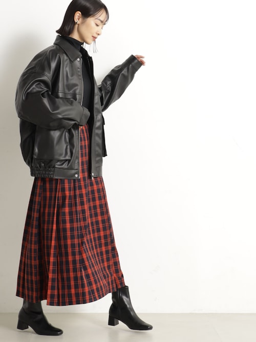 FOUND GOOD ブルゾン アウター フェィクレザーブルゾン レディース