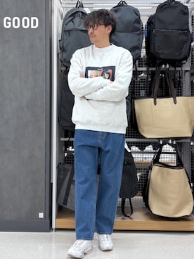 「FOUND GOOD（ファウンドグッド）のアイテム」を使った、FOUND GOODさん（メンズ・182cm）の冬コーディネート