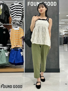 FOUND GOODさん（レディース・159cm）の秋コーディネート