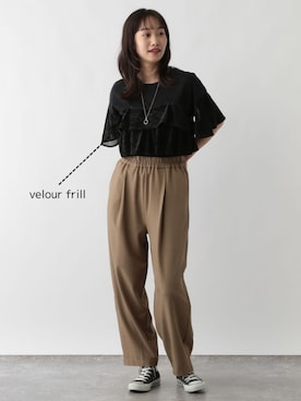 「FOUND GOOD（ファウンドグッド）のアイテム（トップス）」を使った、FOUND GOODさん（レディース・165cm）の春コーディネート