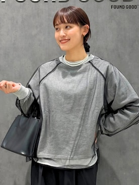 「FOUND GOOD（ファウンドグッド）のアイテム（バッグ）」を使った、FOUND GOODさん（レディース・164cm）の冬コーディネート