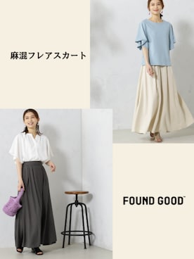 FOUND GOODさん(レディース・161cm)の夏コーディネート