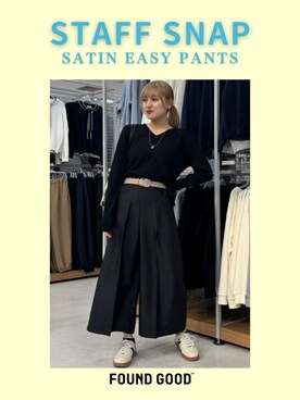 「FOUND GOOD（ファウンドグッド）のアイテム（パンツ）」を使った、FOUND GOODさん（レディース・159cm）の春コーディネート