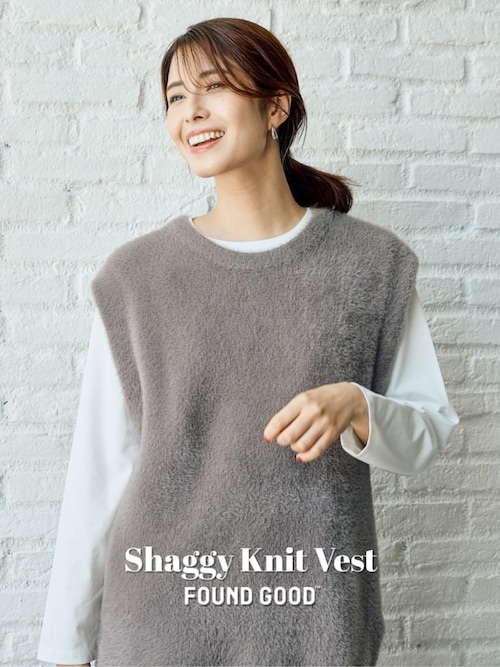 セール】シャギーニットベスト（ベスト）｜FOUND GOOD（ファウンド