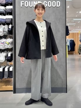 FOUND GOODさん（レディース・164cm）の冬コーディネート