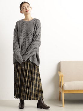 FOUND GOODさん（レディース・161cm）の冬コーディネート