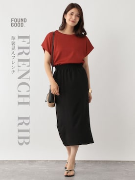「FOUND GOOD（ファウンドグッド）のアイテム」を使った、FOUND GOODさん（レディース・167cm）の春コーディネート