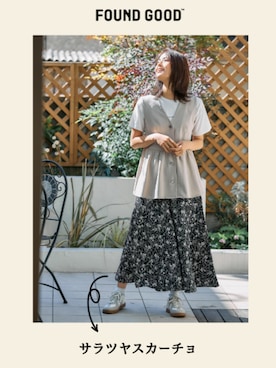 「スカーチョ」｜FOUND GOODさん（レディース・167cm）の春コーディネート