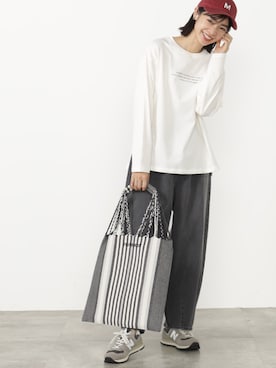 「FOUND GOOD（ファウンドグッド）のアイテム（バッグ）」を使った、FOUND GOODさん（レディース・165cm）の秋コーディネート