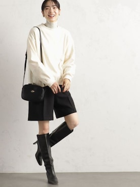 「FOUND GOOD（ファウンドグッド）のアイテム（バッグ）」を使った、FOUND GOODさん（レディース・165cm）の冬コーディネート