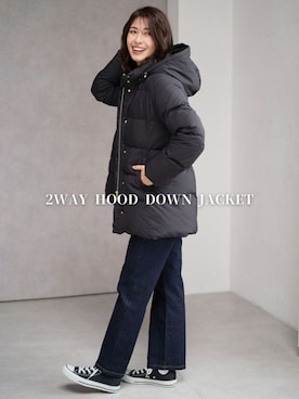 「冬コーデ」｜FOUND GOODさん（レディース・155cm）の冬コーディネート