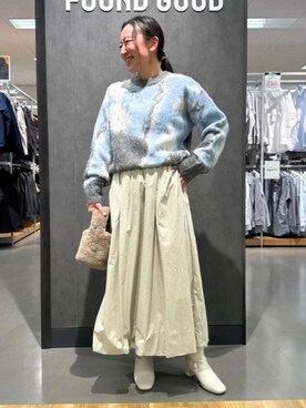 FOUND GOODさん（レディース・155cm）の冬コーディネート