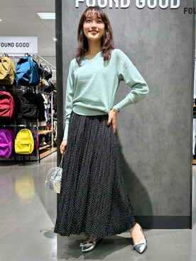 「FOUND GOOD（ファウンドグッド）のアイテム（バッグ）」を使った、FOUND GOODさん（レディース・164cm）の秋コーディネート