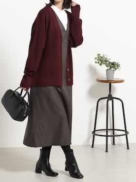 「FOUND GOOD（ファウンドグッド）のアイテム（バッグ）」を使った、FOUND GOODさん（レディース・165cm）の秋コーディネート