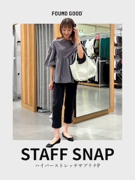 「FOUND GOOD（ファウンドグッド）のアイテム（パンツ）」を使った、FOUND GOODさん（レディース・164cm）の秋コーディネート
