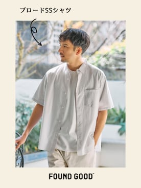 「FOUND GOOD（ファウンドグッド）のアイテム」を使った、FOUND GOODさん（メンズ・184cm）の夏コーディネート