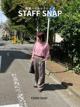 「FOUND GOOD（ファウンドグッド）のアイテム」を使った、FOUND GOODさん（レディース・154cm）の秋コーディネート