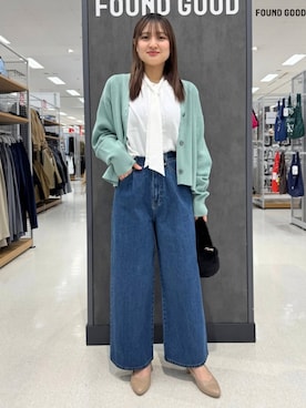 FOUND GOODさん（レディース・159cm）の冬コーディネート