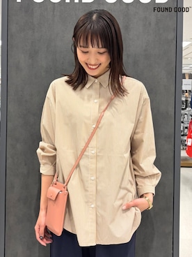 「FOUND GOOD（ファウンドグッド）のアイテム（バッグ）」を使った、FOUND GOODさん（レディース・159cm）の冬コーディネート