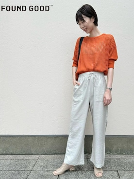 FOUND GOODさん（レディース・160cm）の秋コーディネート