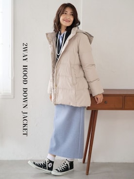 「FOUND GOOD（ファウンドグッド）のアイテム」を使った、FOUND GOODさん（レディース・167cm）の冬コーディネート