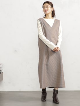 FOUND GOODさん（レディース・161cm）の秋コーディネート