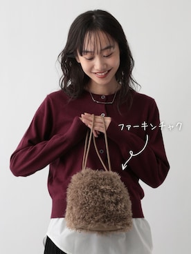 「アイテム（エコバッグ/サブバッグ）」を使った、FOUND GOODさん（レディース・168cm）の秋コーディネート