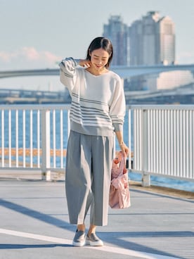 「FOUND GOOD（ファウンドグッド）のアイテム（パンツ）」を使った、FOUND GOODさん（レディース・168cm）の春コーディネート