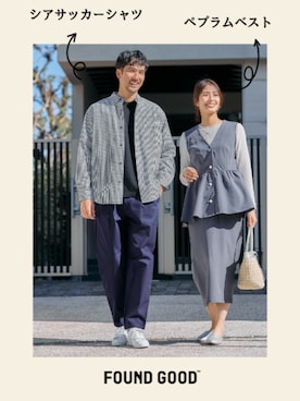 「FOUND GOOD（ファウンドグッド）のアイテム」を使った、FOUND GOODさん（メンズ・184cm）の春コーディネート