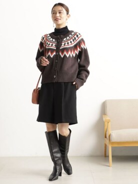 「FOUND GOOD（ファウンドグッド）のアイテム（バッグ）」を使った、FOUND GOODさん（レディース・161cm）の冬コーディネート