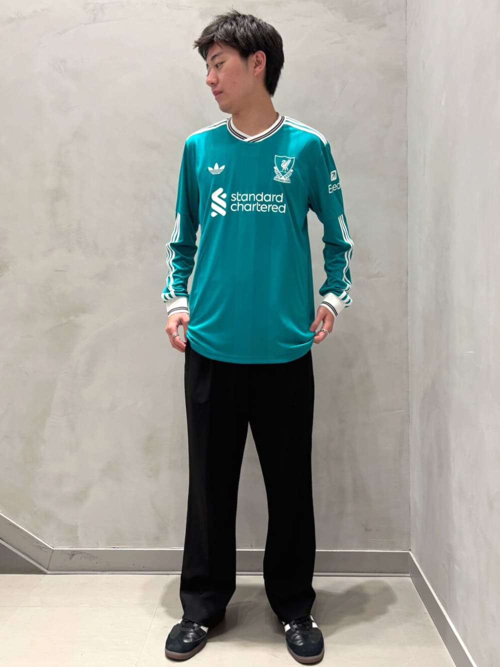 新品 リバプールFC 25/26 サードユニフォーム 長袖ジャージ M Kemari87 KISHISPO / リバプール 25-26 3rd 長袖レプリカ