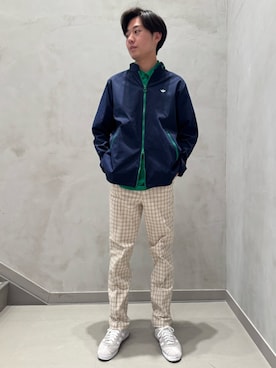 「adidas（アディダス）のアイテム（ジャケット/アウター）」を使った、YYさん（メンズ・182cm）の春コーディネート