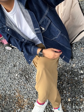 「アイテム（デニムジャケット）」を使った、rinaさん（レディース・163cm・30代）の秋コーディネート