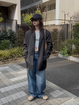 「NUEF （ヌエフ）のアイテム」を使った、airii076さん（レディース・164cm）の春コーディネート