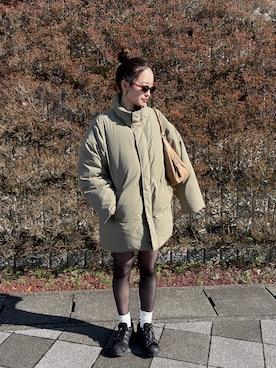 「Ungrid（アングリッド）のアイテム（ダウンジャケット/コート）」を使った、airii076さん（レディース・164cm）の冬コーディネート