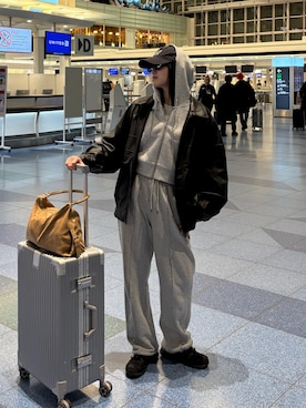 「NUEF （ヌエフ）のアイテム」を使った、airii076さん（レディース・164cm）の冬コーディネート