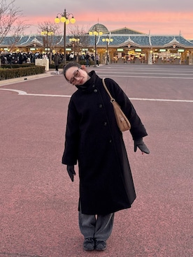 「select MOCA（セレクトモカ）のアイテム（パンツ）」を使った、airii076さん（レディース・164cm）の冬コーディネート