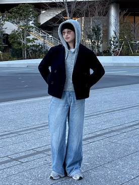 「ASICS（アシックス）のアイテム」を使った、airii076さん（レディース・164cm）の冬コーディネート