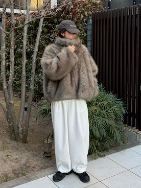 「thisisneverthat（ディスイズネバーザット）のアイテム」を使った、airii076さん（レディース・164cm）の冬コーディネート