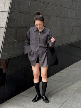 「hellam（へラム）のアイテム」を使った、airii076さん（レディース・164cm）の春コーディネート